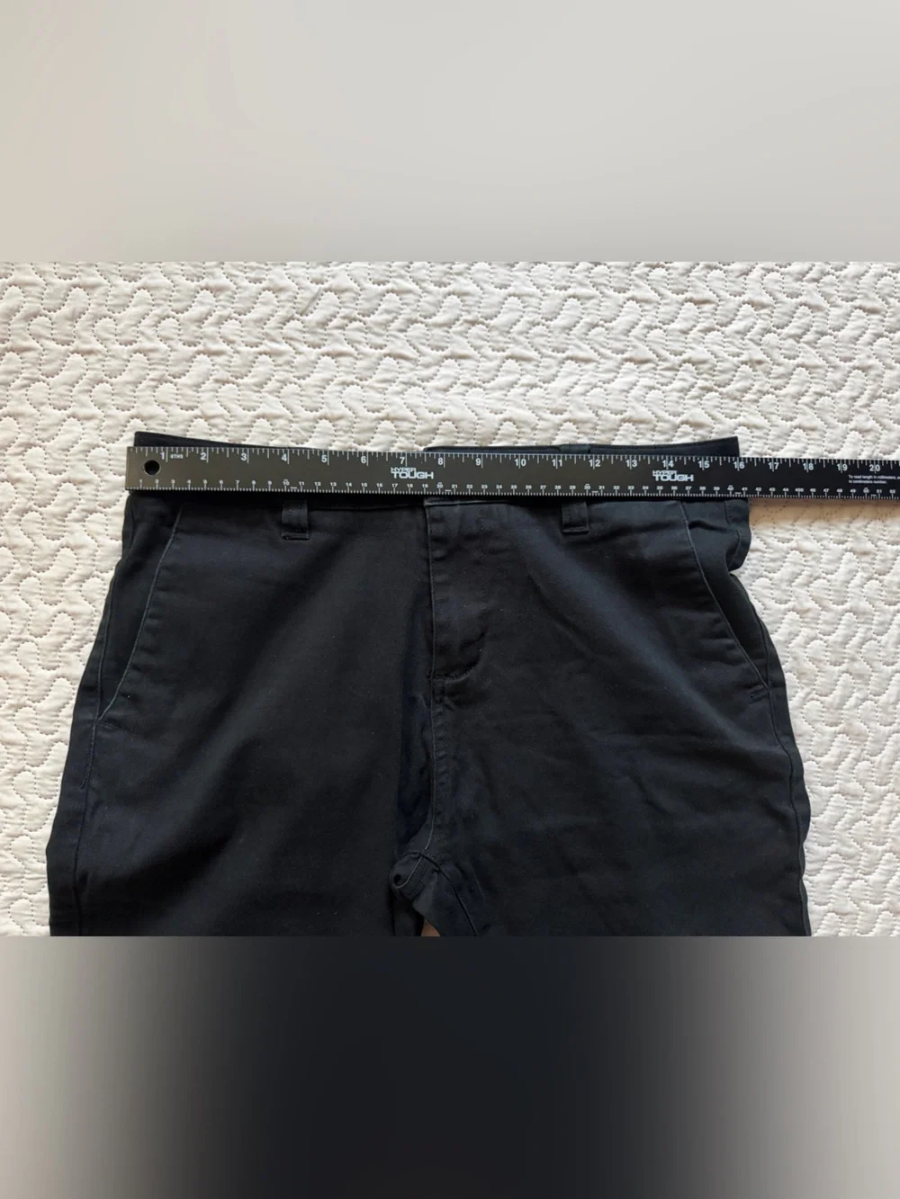 RSQ New York Men’s Slim Straight Stretch Chino Black Size 31x32